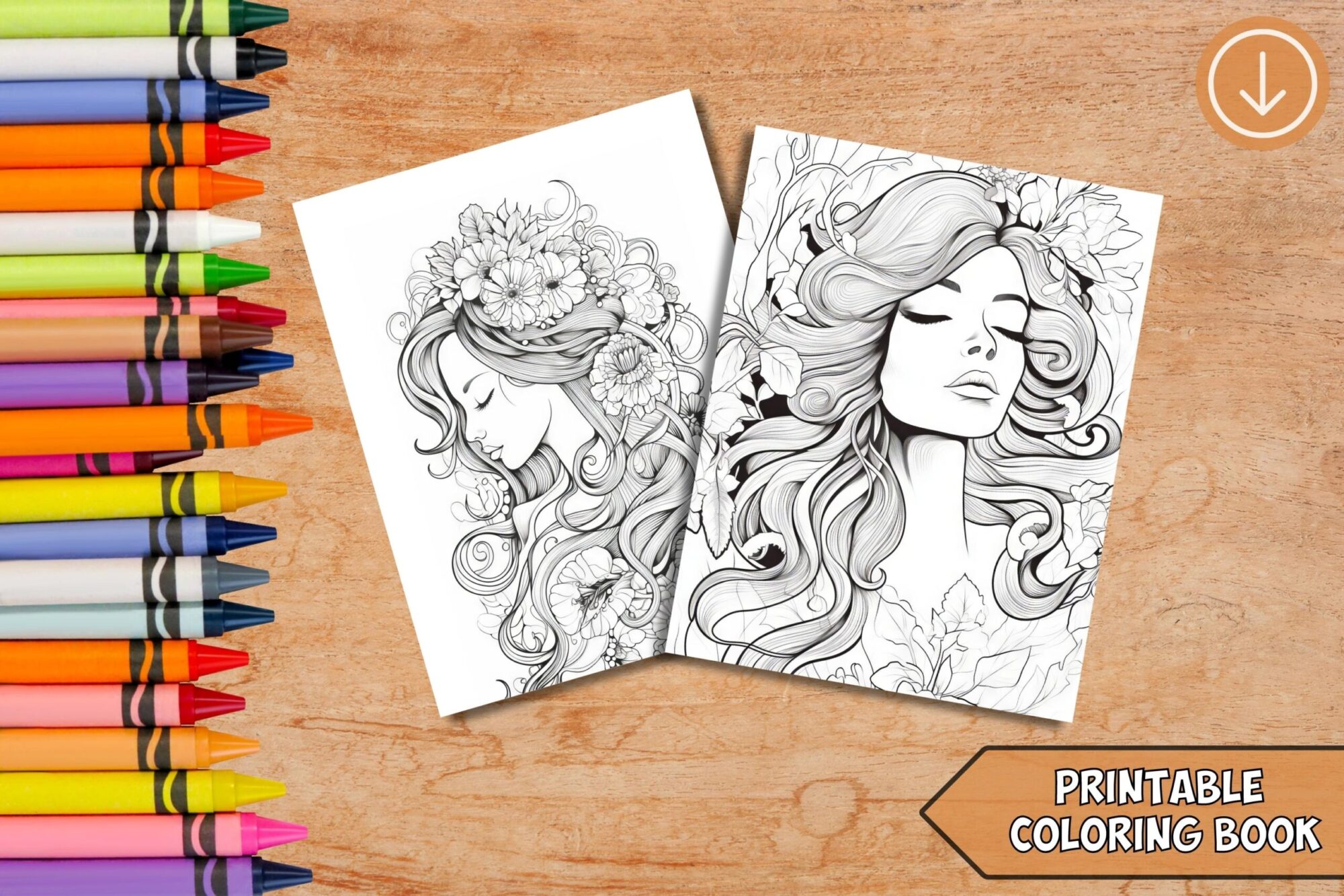 Femme Coloring Pages - Image 2